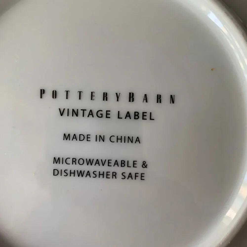 POTTERY BARN VINTAGE LABEL 3 CHEESE PLATES